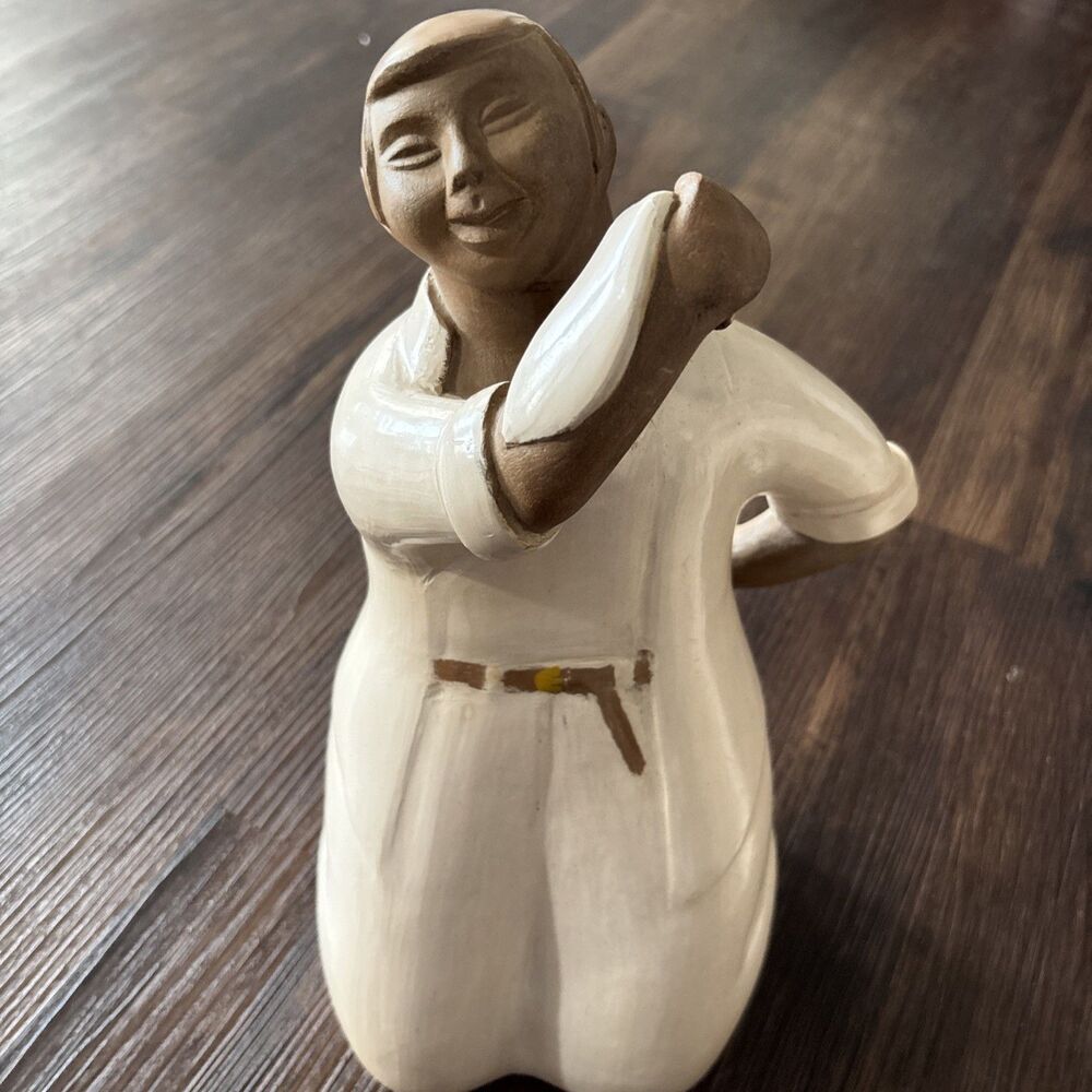 Anibal Curay Peru HANDMADE CLAY POTTERY CHULUCANAS Man-FolkartCASERA Statue